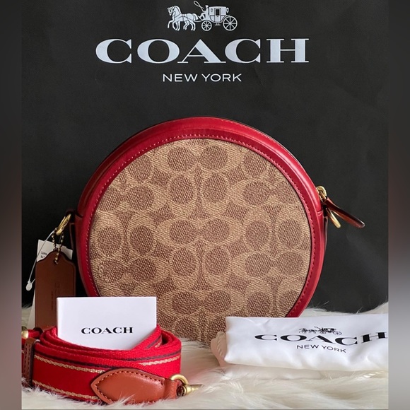 C6998 - Coach Kia Circle Bag in Signature Canvas - Picture 10 of 11